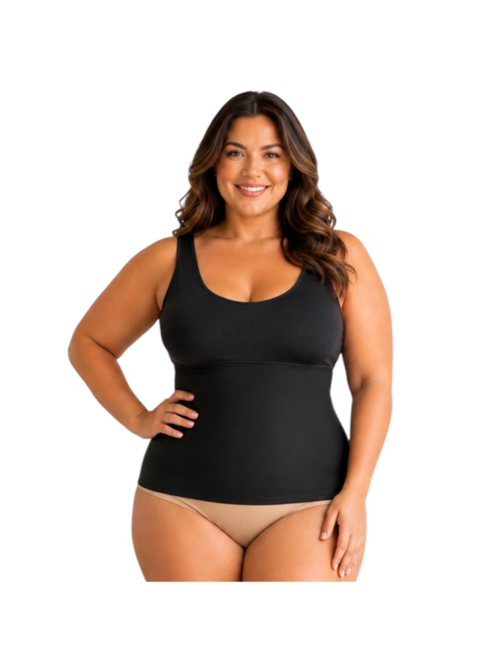 SPANX by Sara Blakely Black Shapewear Shaping Cami Tank Top Plus Size 2X